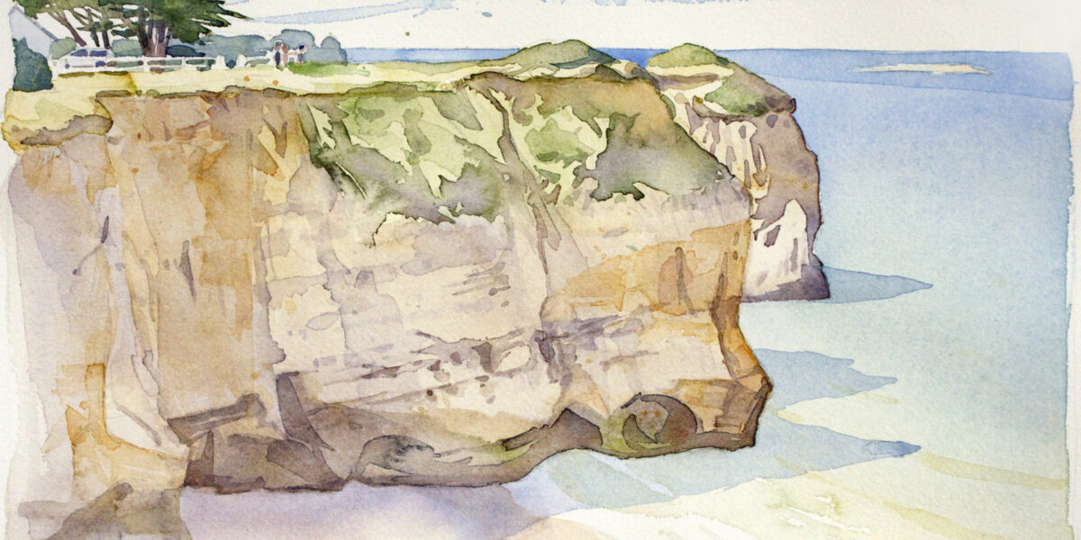 Aquarelle sur le motif  - watercolor -Patrick Clouet - artwork- landscape painting
